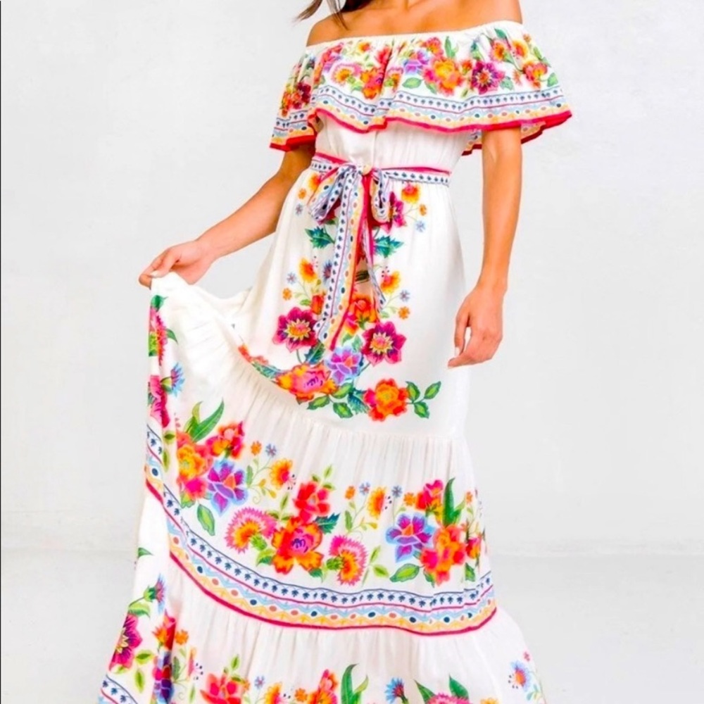 Flying Tomato Floral Printed Maxi Boho Dress